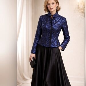 Carlisle, metallic Crop jacket, Sz 2 NWOT